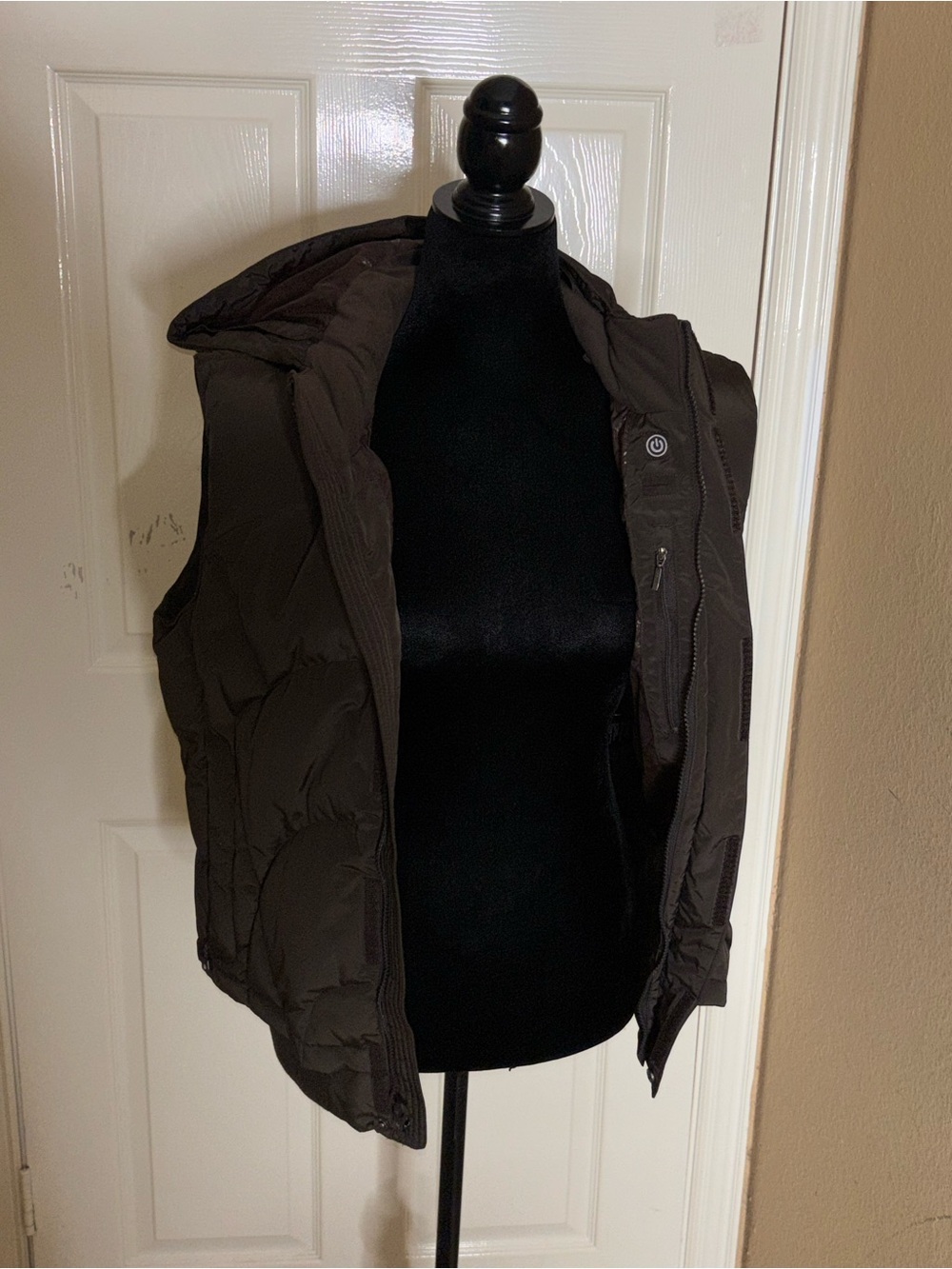The North Face 600 Vintage Brown Quilted Down Puffer Vest Women's LG Insulated - Picture 5 of 13